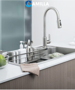 Chậu rửa bát Camilla 1 hố phủ nano ceramic – Inox 304 - 75x48